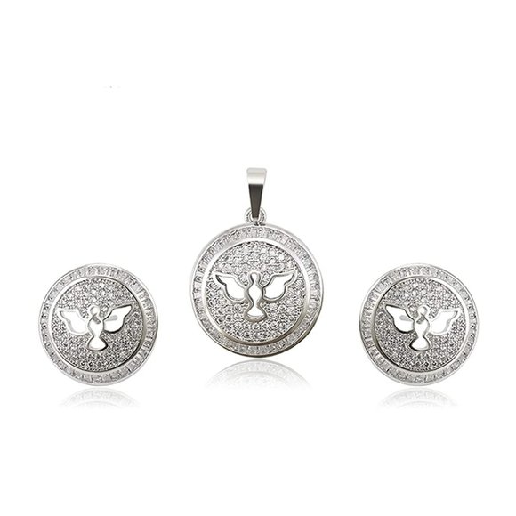 Charles Delon Jewelry - Charles Delon Pendant Earrings Jewelry Set